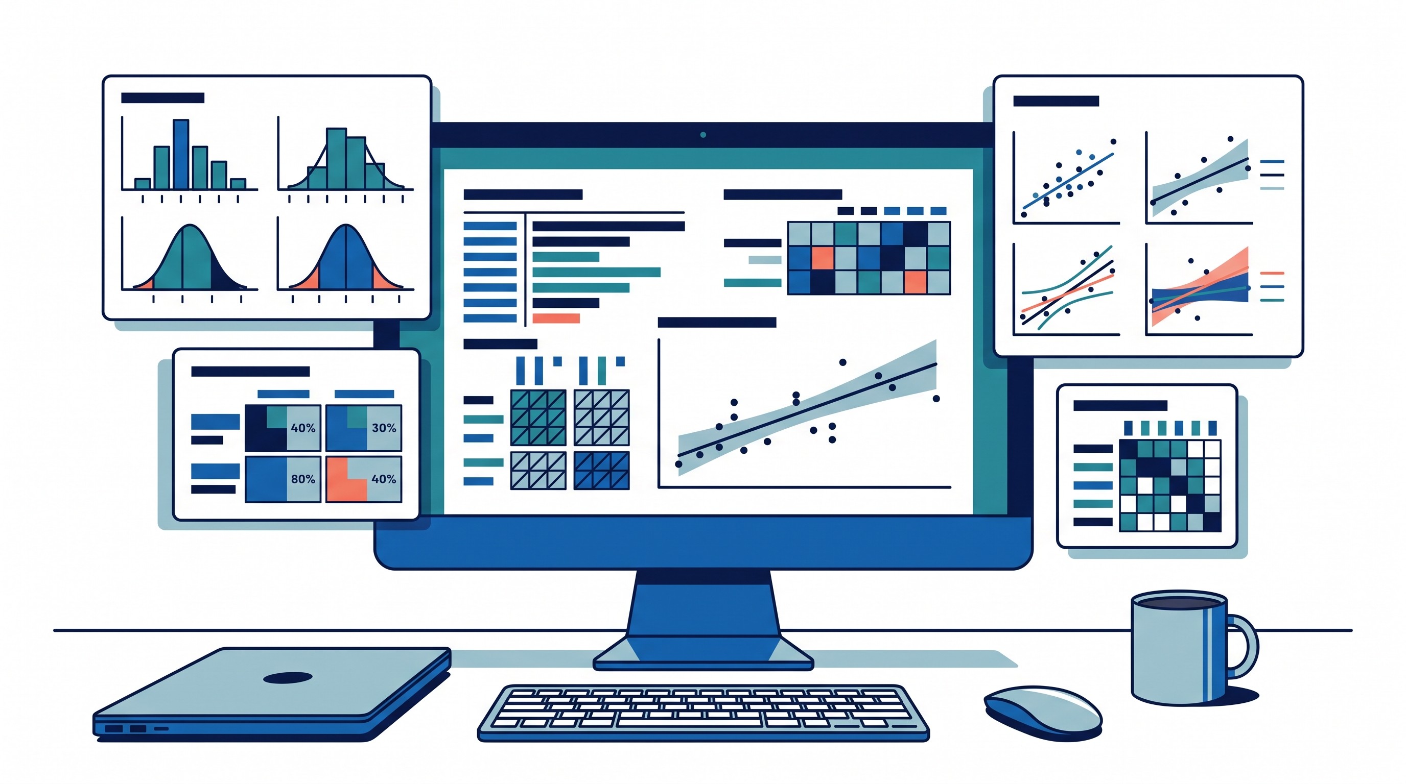 Survey statistical analysis outputs