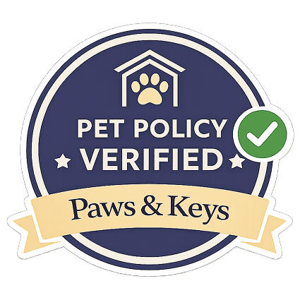 Paws & Keys Pet Policy Verified Badge