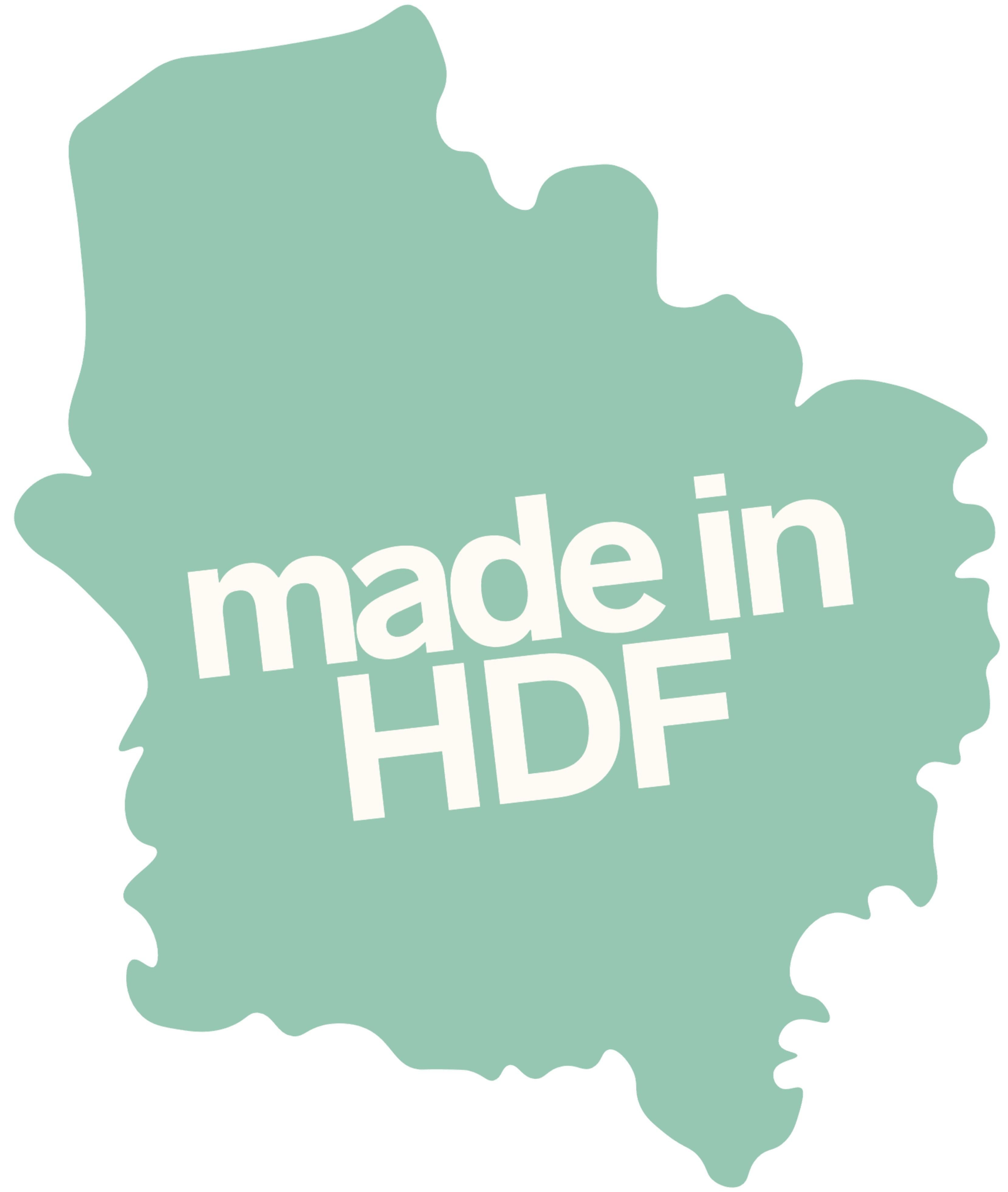 Label "Made in HDF"