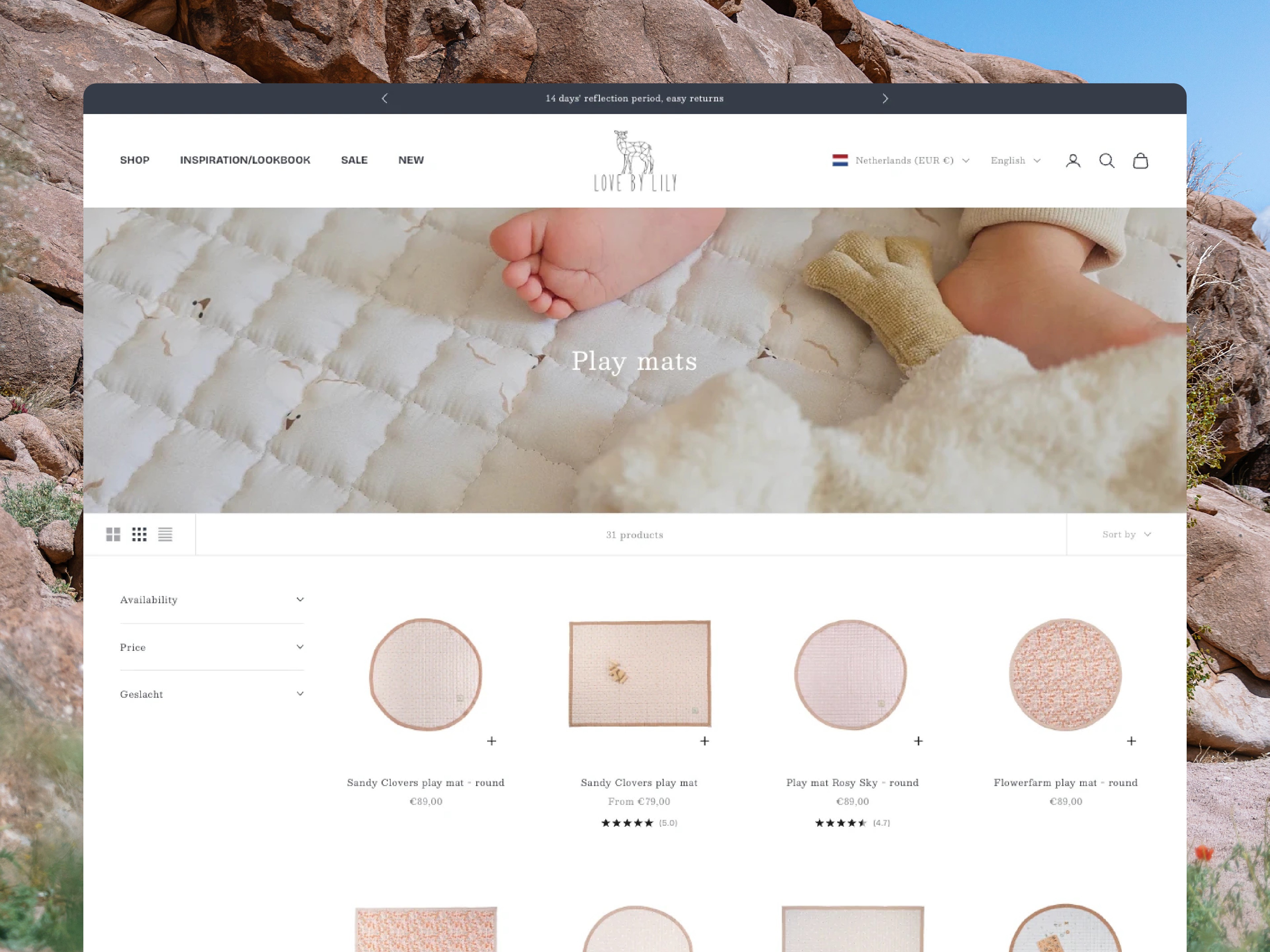 love by lily Shopify development by Starhead