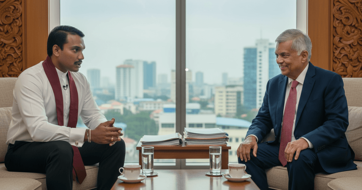 When Namal asks for coffee at Sirikothe, Tilvin tells him not to go out on the road