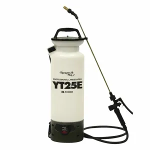 handheld sprayer with a long nozzle, hose, and adjustable strap