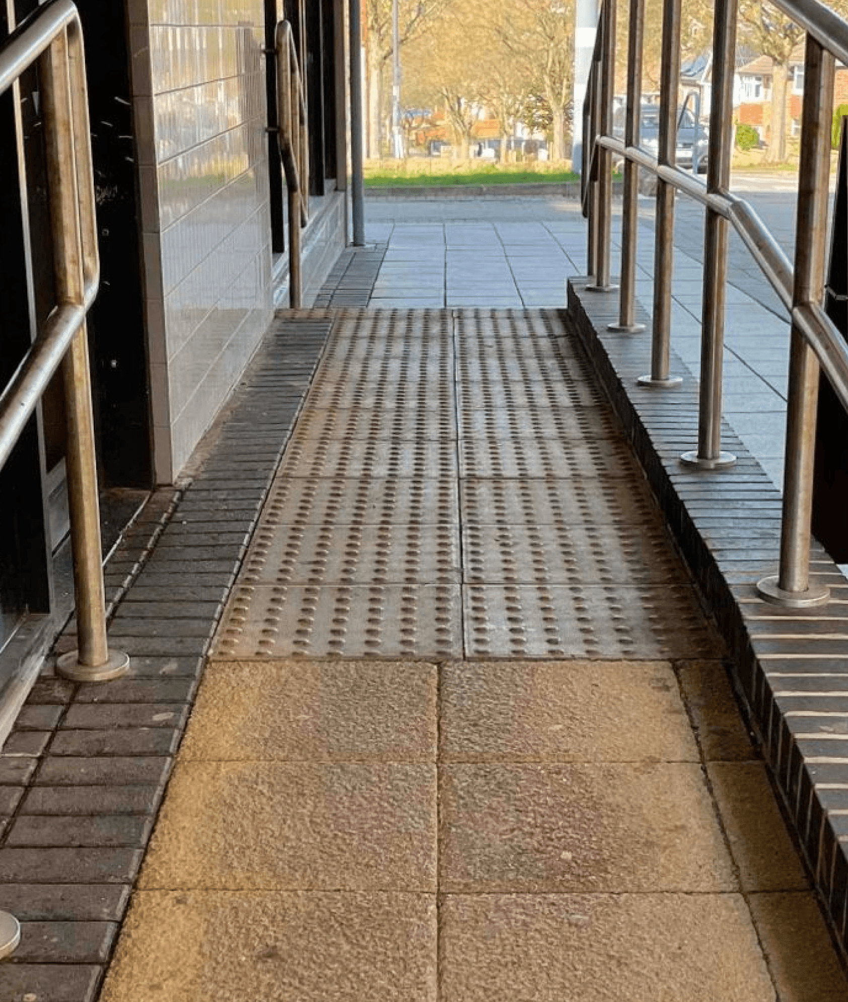 View pf a patterned surface