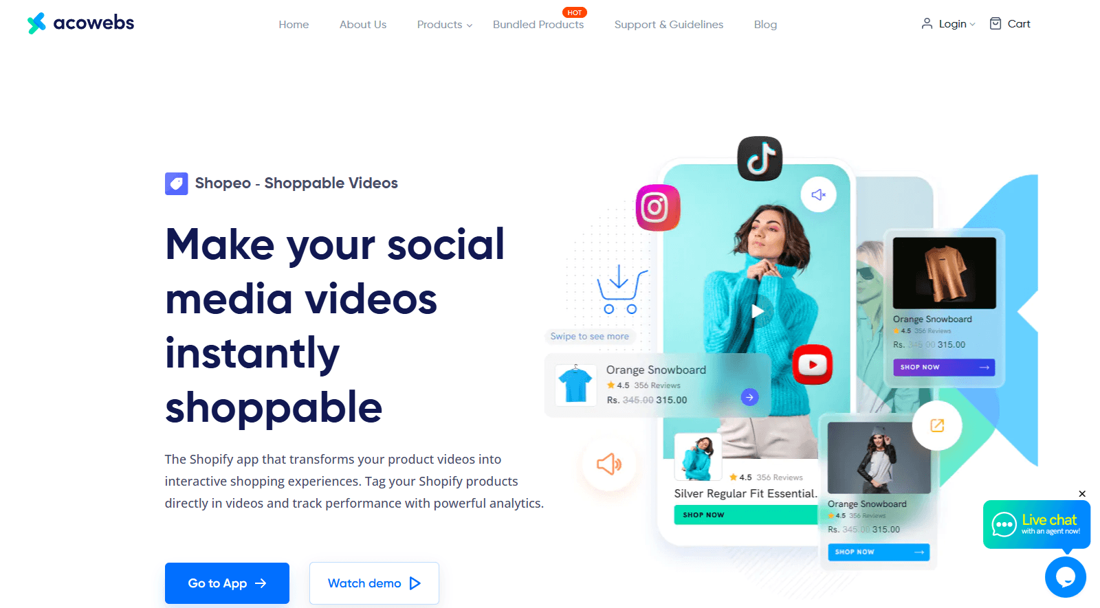 shopeo shoppable videos