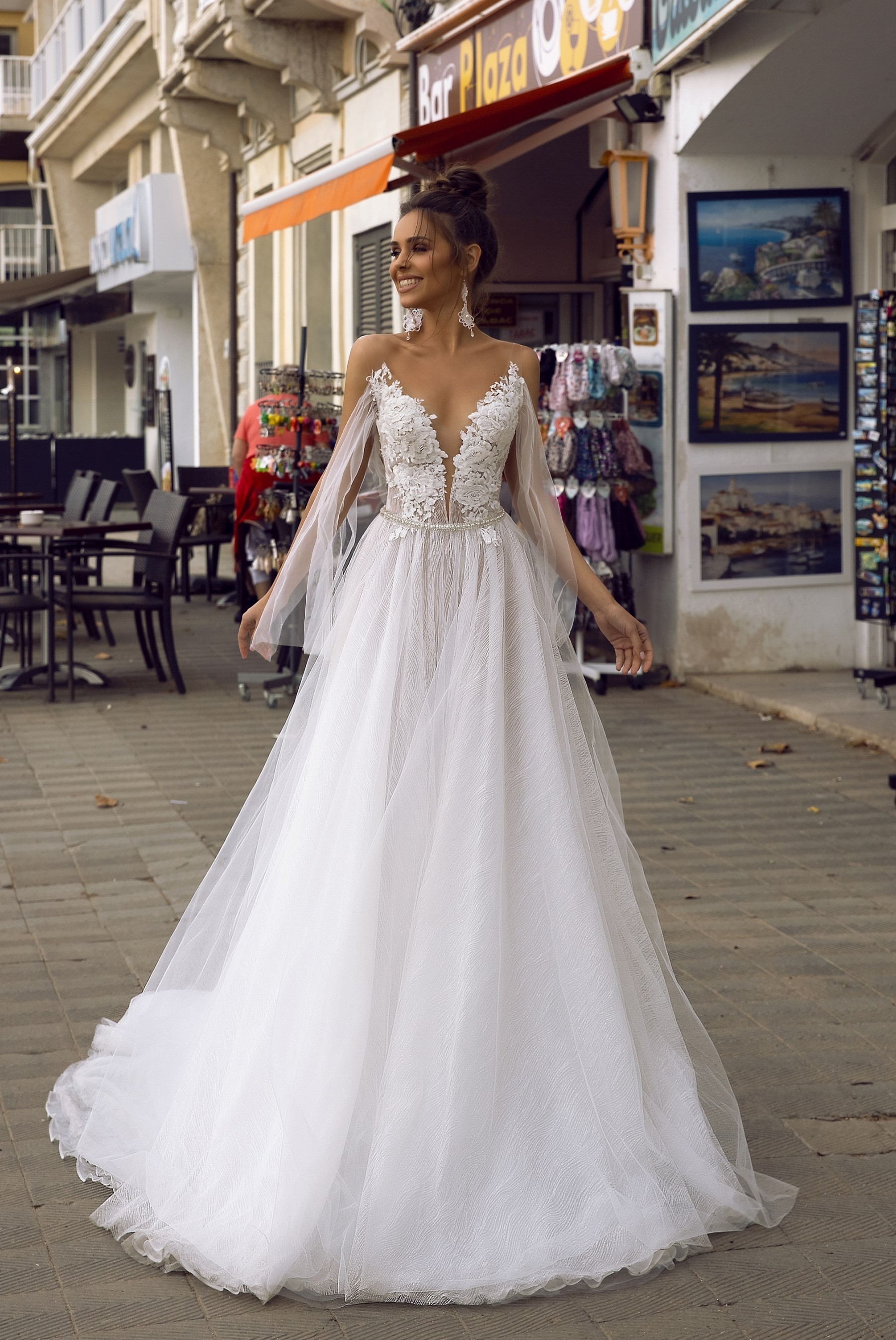 Preiswertes Brautkleid A-Form