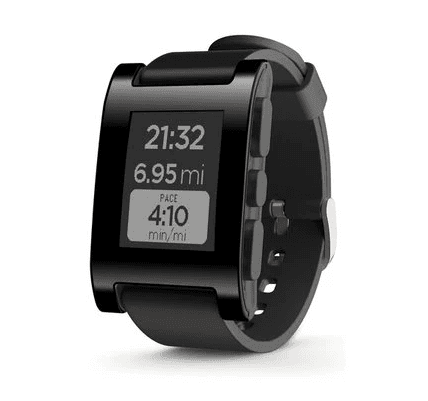 Pebble Classic smartwatch released in 2013 on kickstarter