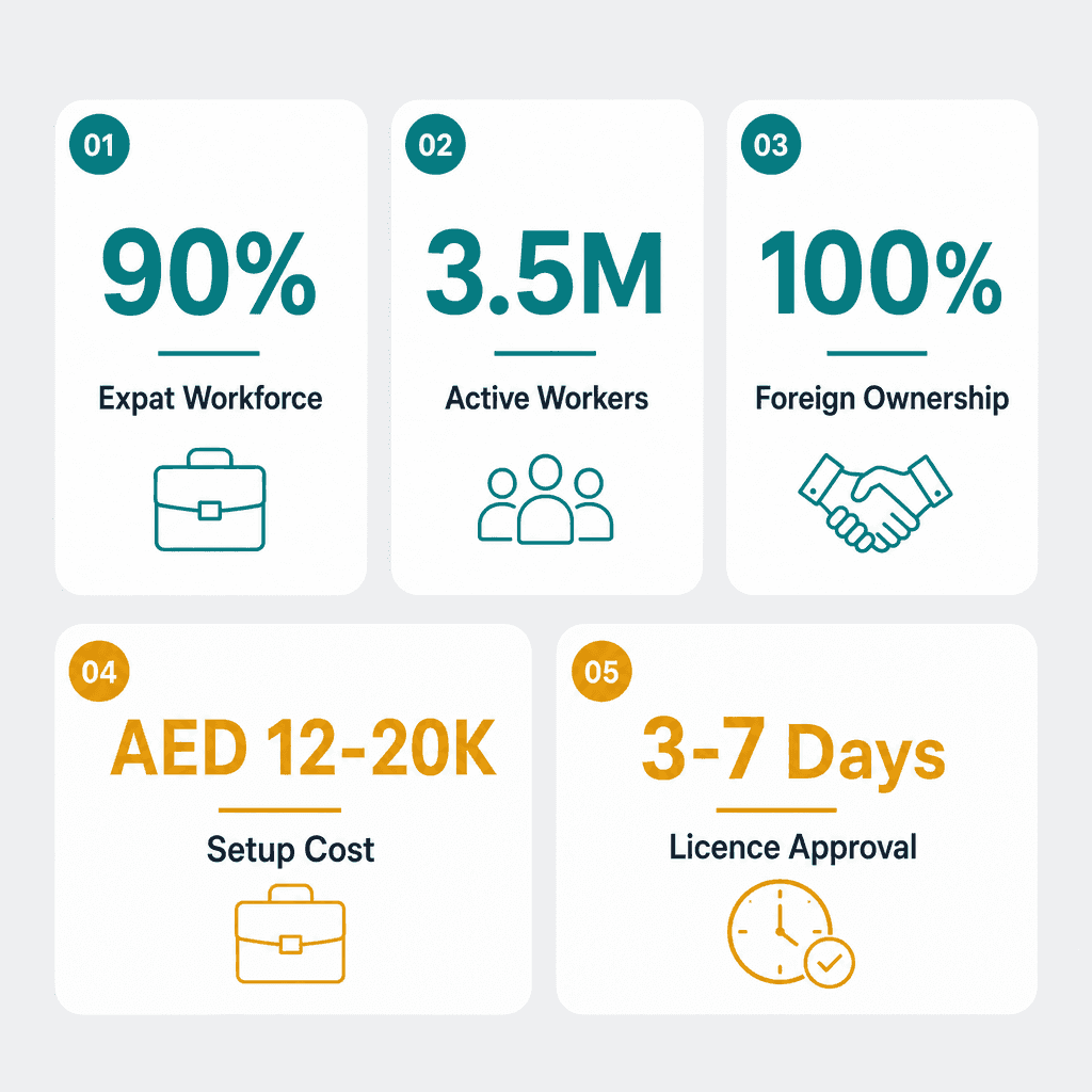 Infographic: Start a Labor Recruitment Brokerage Office Services Business in Dubai