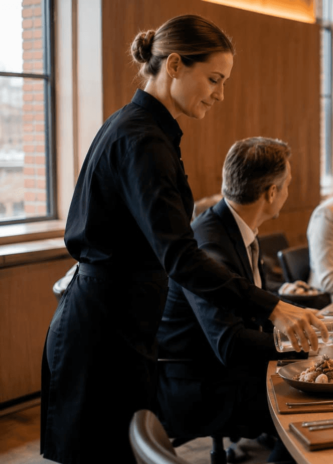 Hospitality en lunchservice tijdens internationale management conferentie in Amsterdam