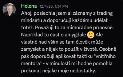Zpráva studenta z komunity Funded Mind č. 9