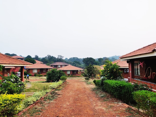 Mango Village Resort in Guhagar. The resort is made up of independant small houses