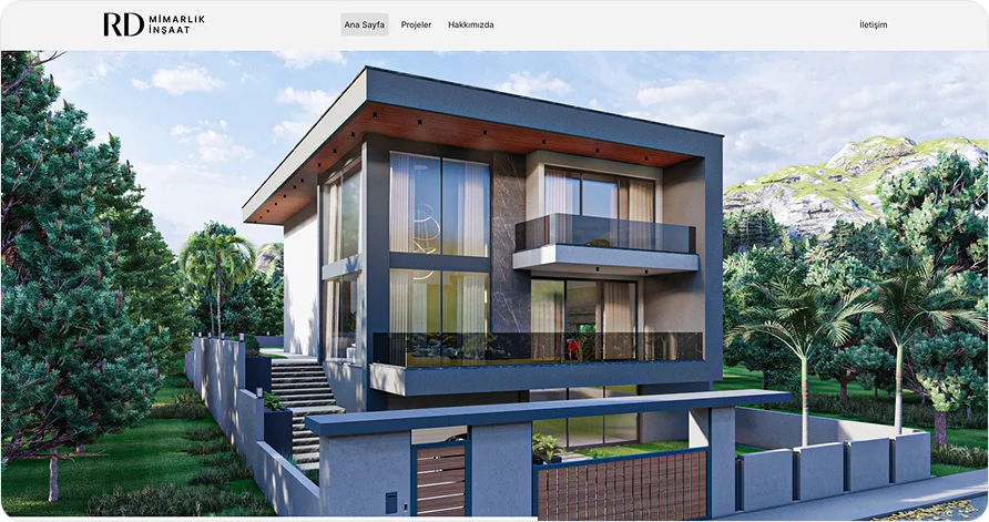 Website mockup home