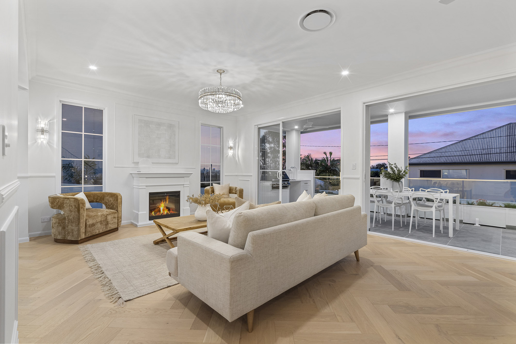 Front facade of Jacaranda House in. Brisbane