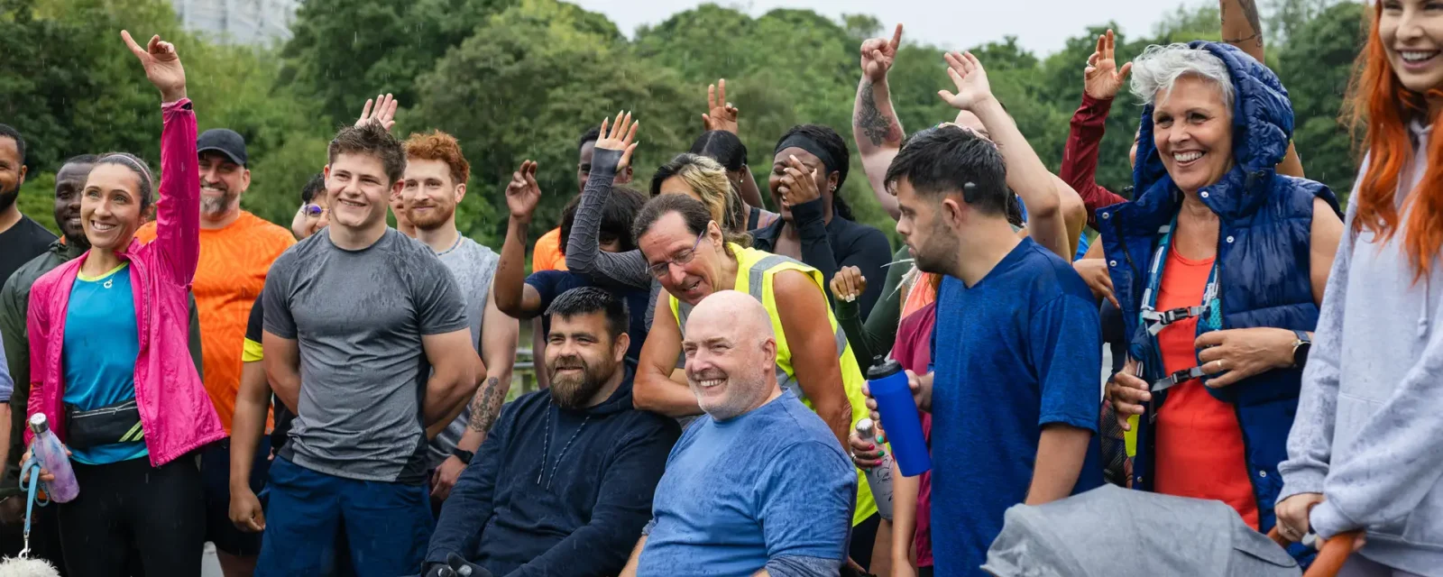 image of a group of people as a team