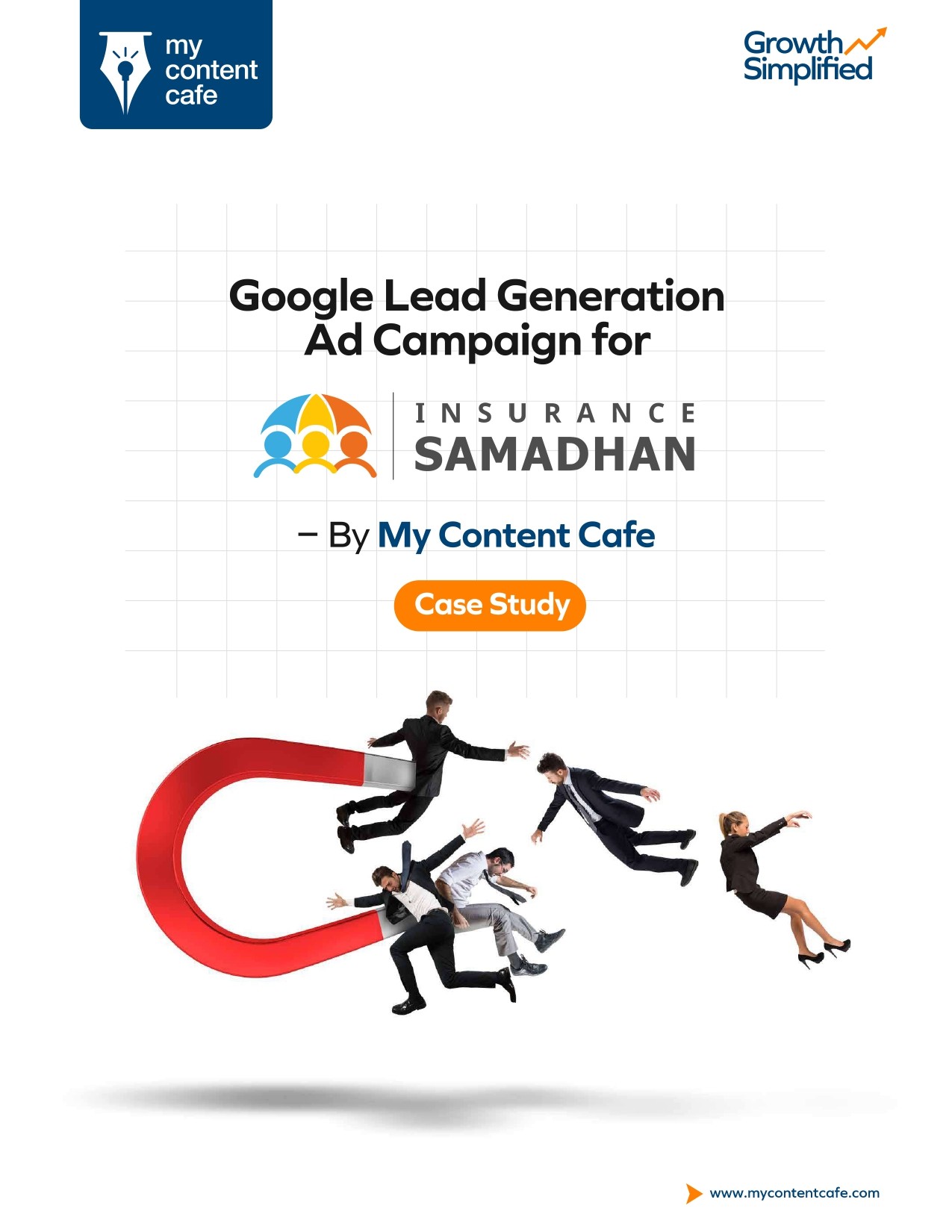 Lead generation campaign results for Insurance Samadhan showing increased conversions and reach through performance marketing