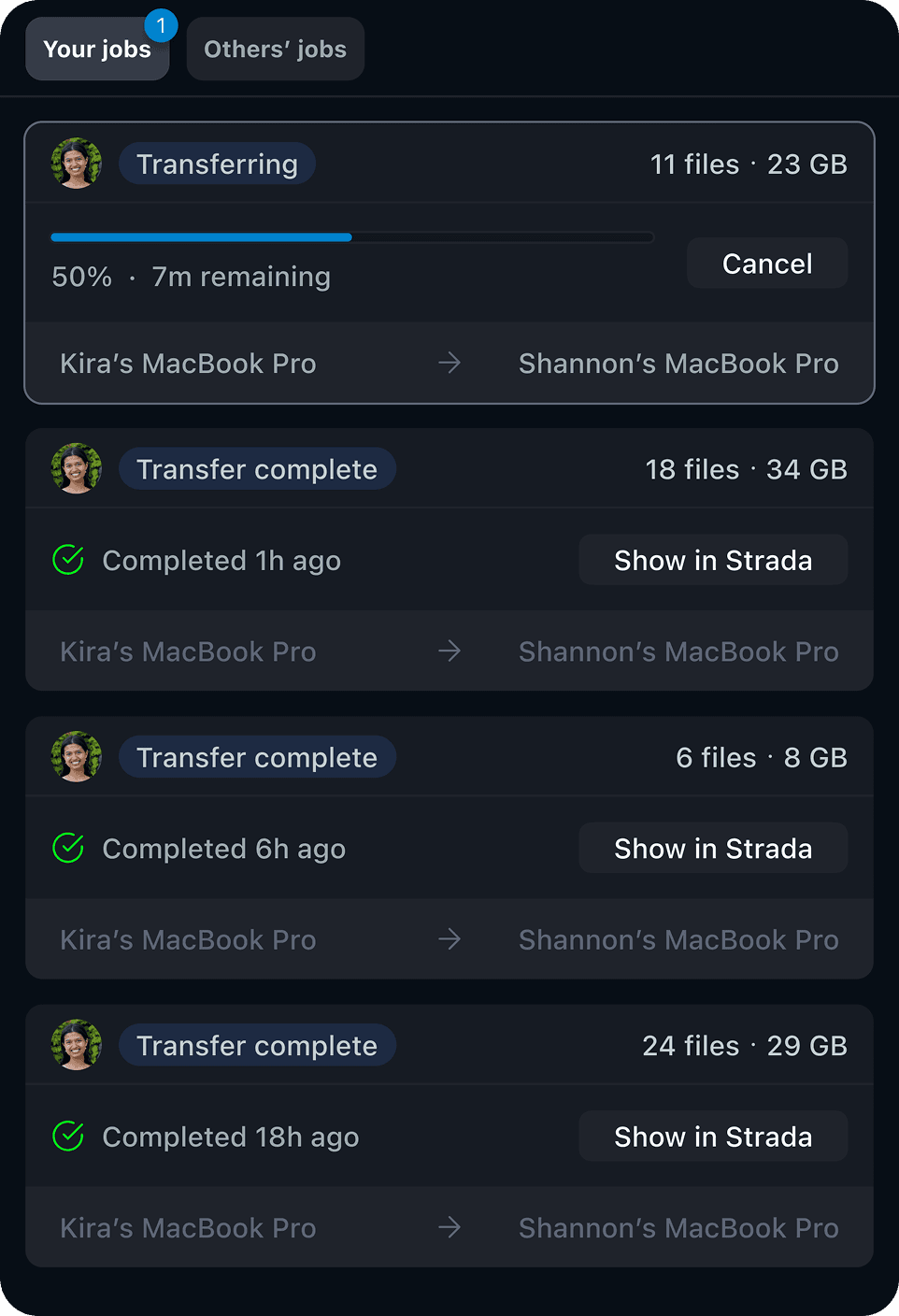 An image of Freelio's project ui