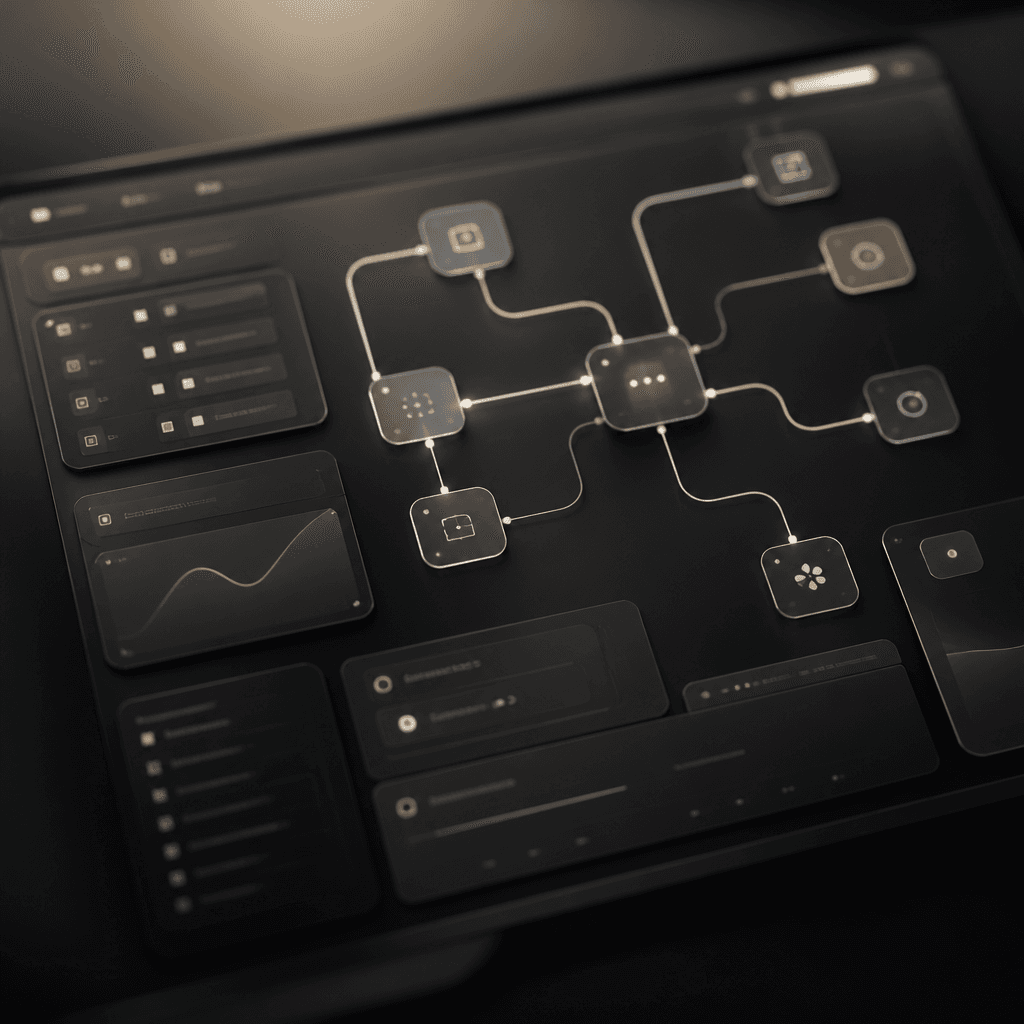 Closeup shot of hands interacting with a tablet