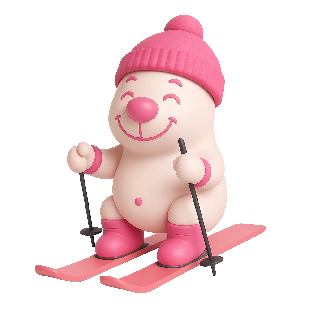 A cute, smiling pink teddy bear holding a heart-shaped balloon, sitting with its paws outstretched.