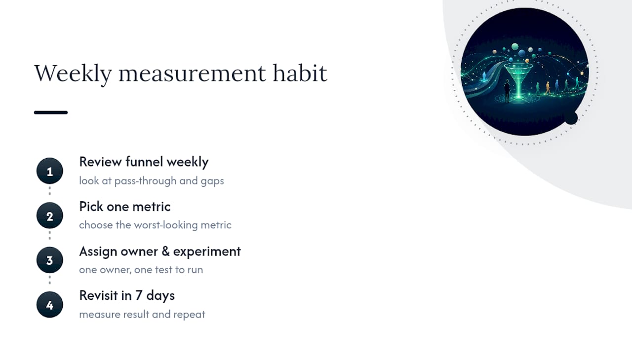 Measurement Is a Habit, Not a Report — overview diagram
