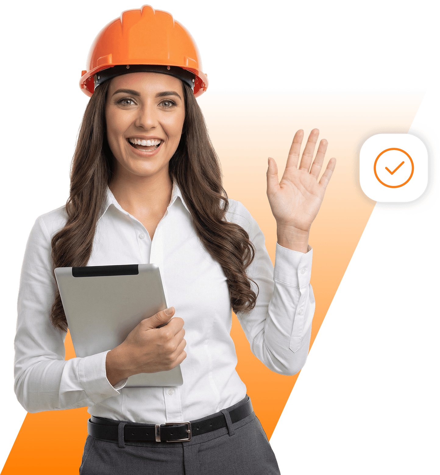 Plataforma GAP Sistemas exibida em desktop, tablet e celular, com duas pessoas usando capacetes, ilustrando a gestão SSMA digital e a segurança do trabalho.