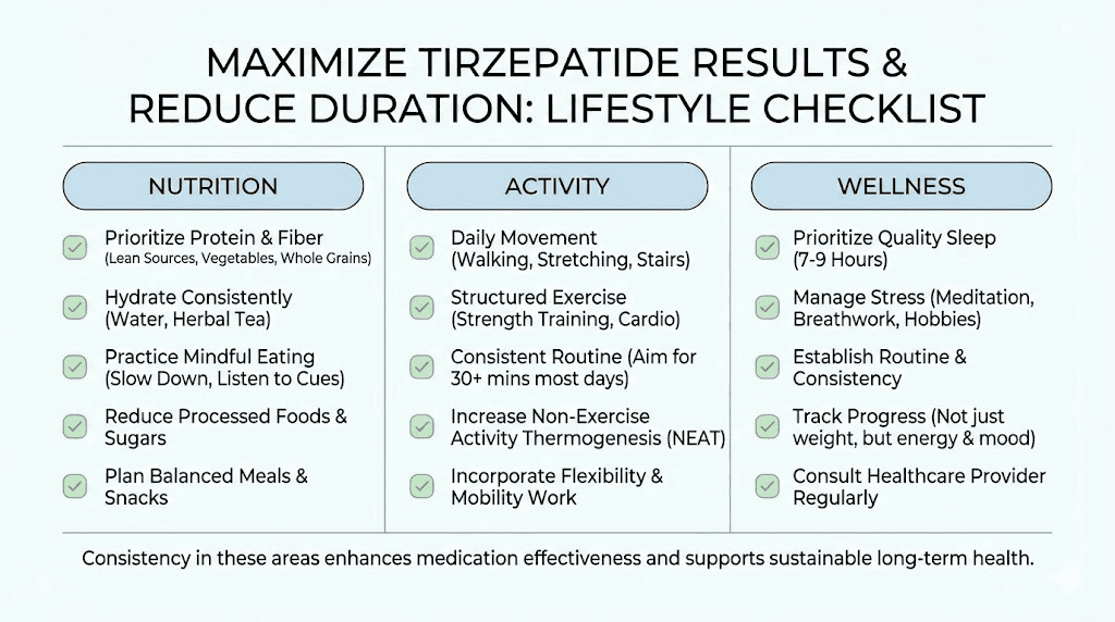 Maximize tirzepatide results with diet exercise and hydration tips
