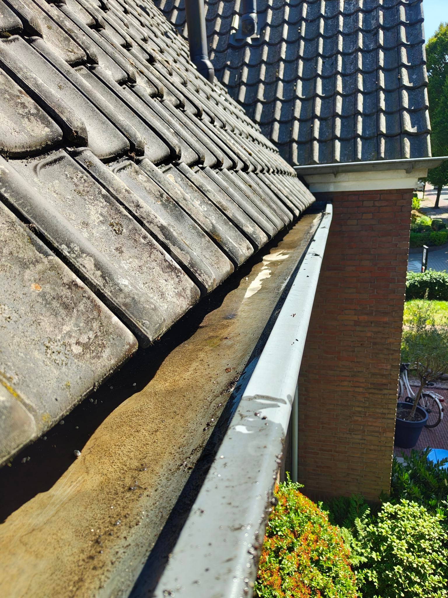 Schoongemaakte dakgoot Nijmegen