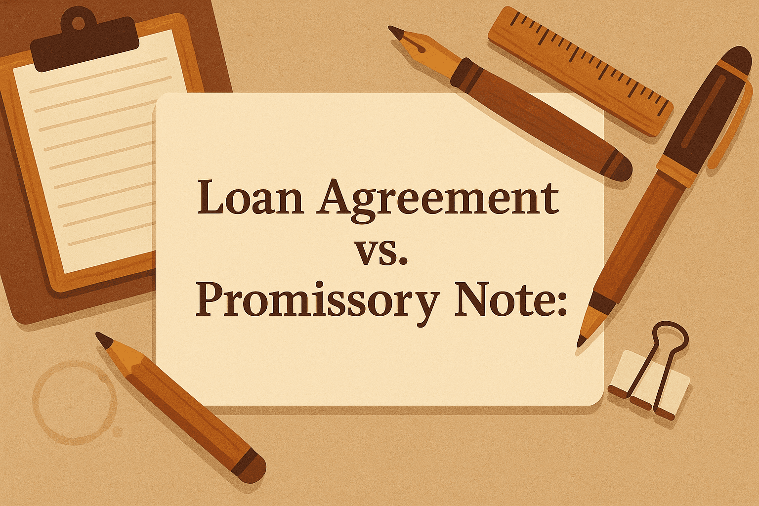 loan agreement vs promissory note
