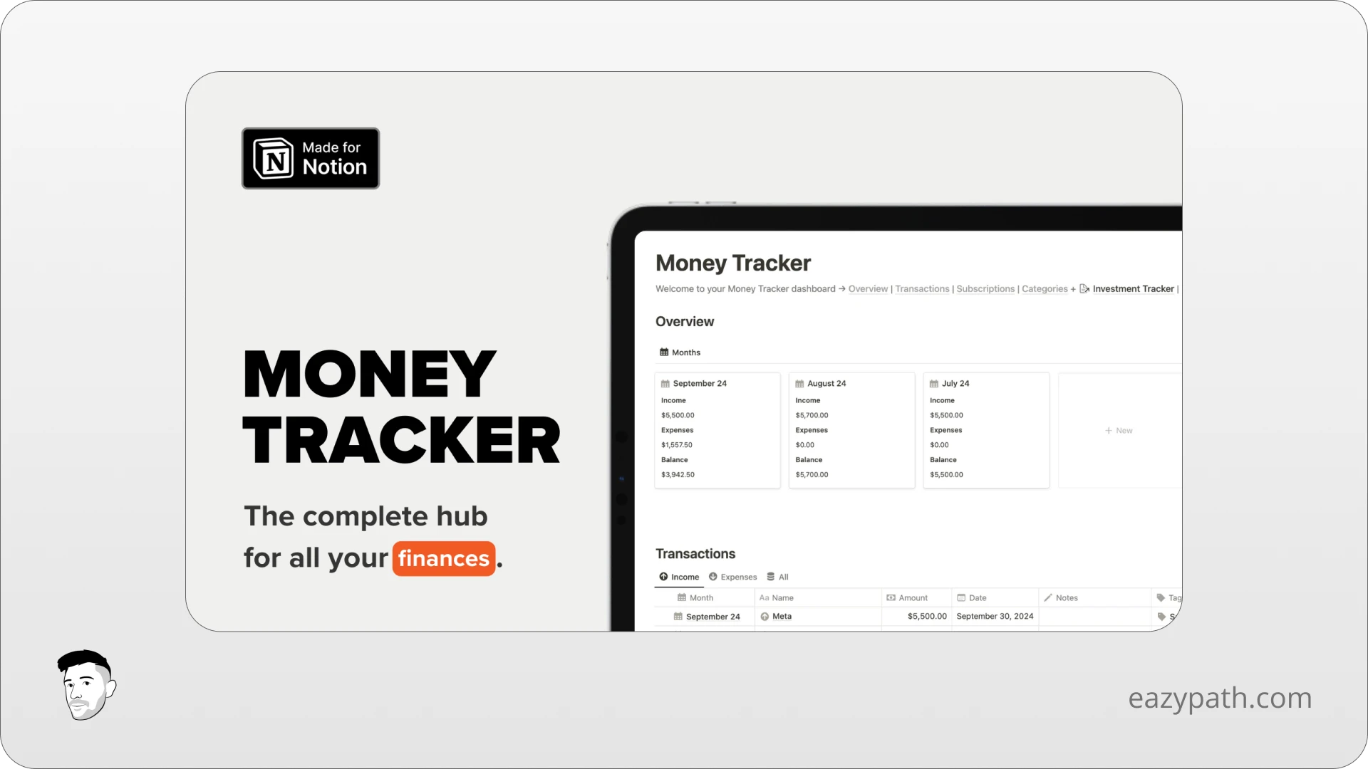 Notion Money Tracker