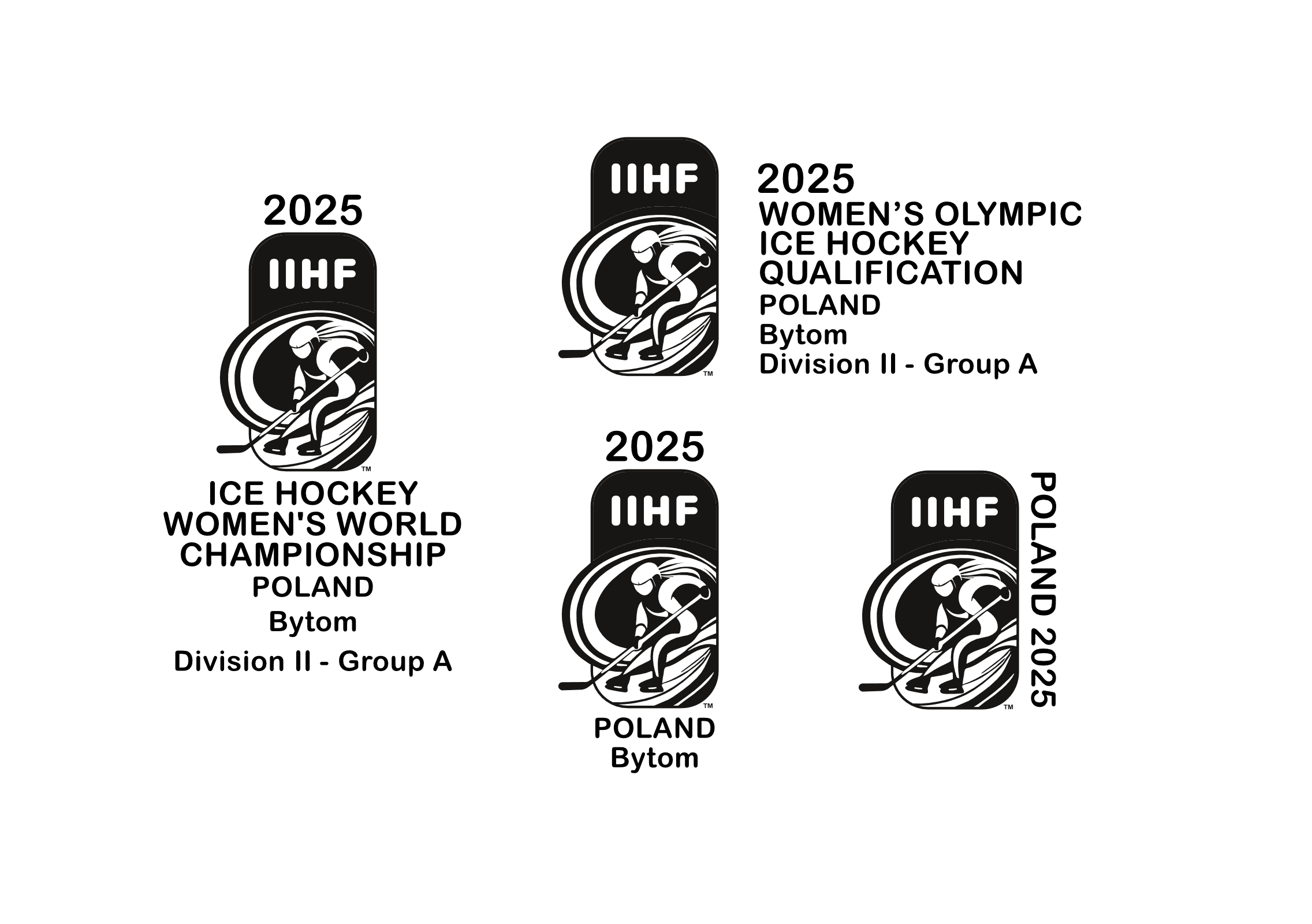 logo na mistrzostwa kobiet w 2025 wersja mono