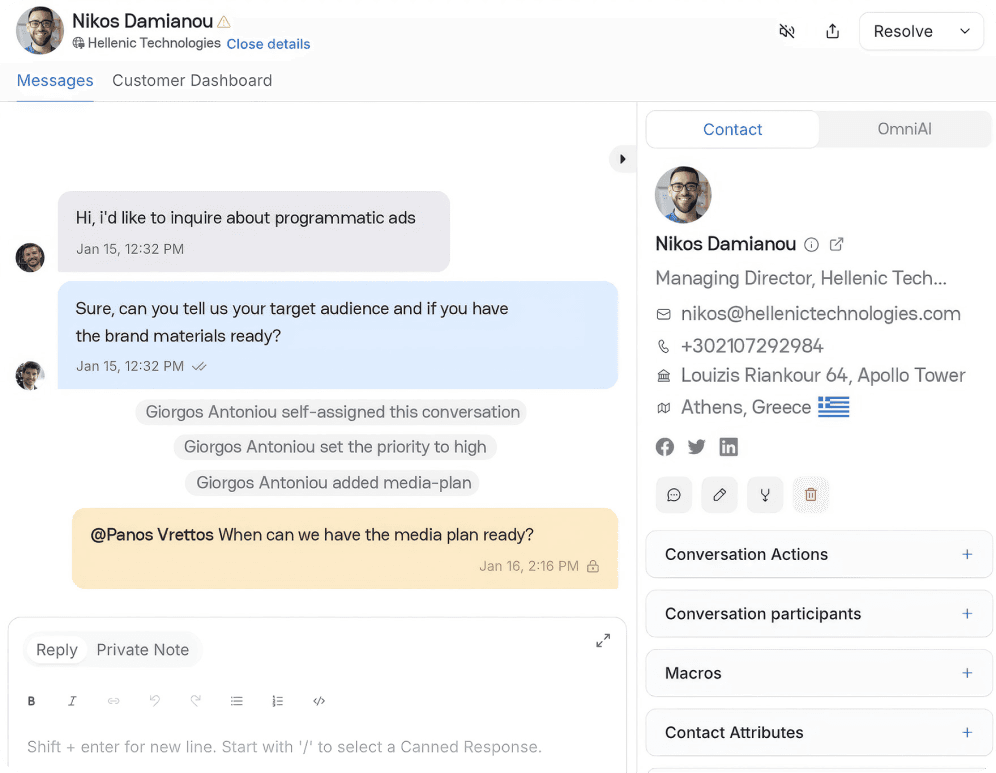 Voice to text & text to voice options