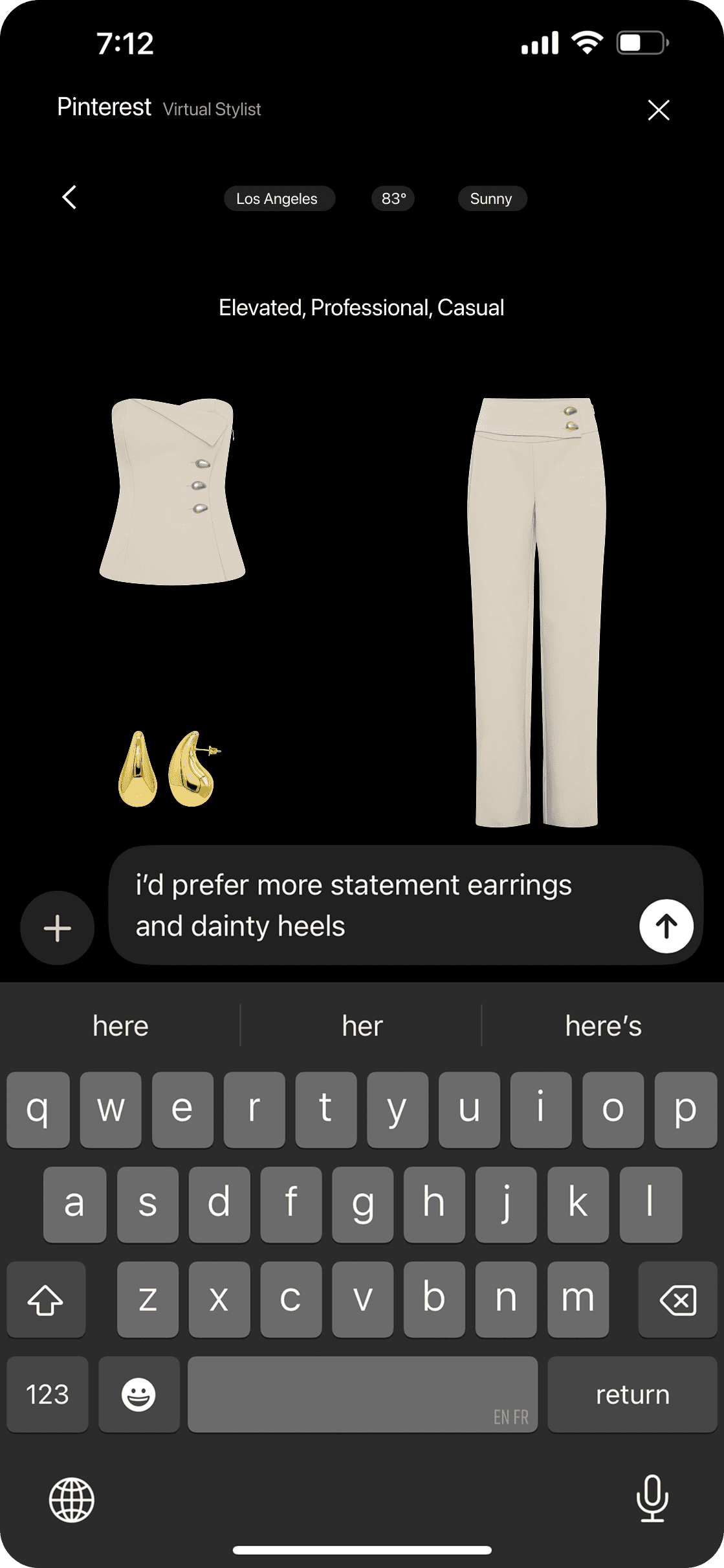 Three frames to show the UI of Pinterest's New Feature UI. A person wearing headphones sits at a desk with a large curved monitor displaying graphic design software, surrounded by a laptop, smartphone, and potted plant, creating a modern workspace setup.
