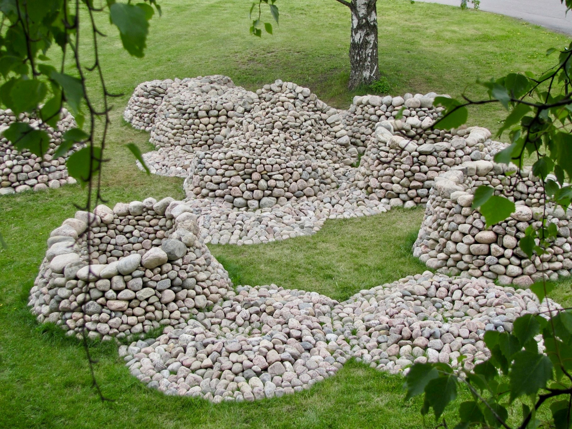 Trockenmauerkunstwerk Dan Snow