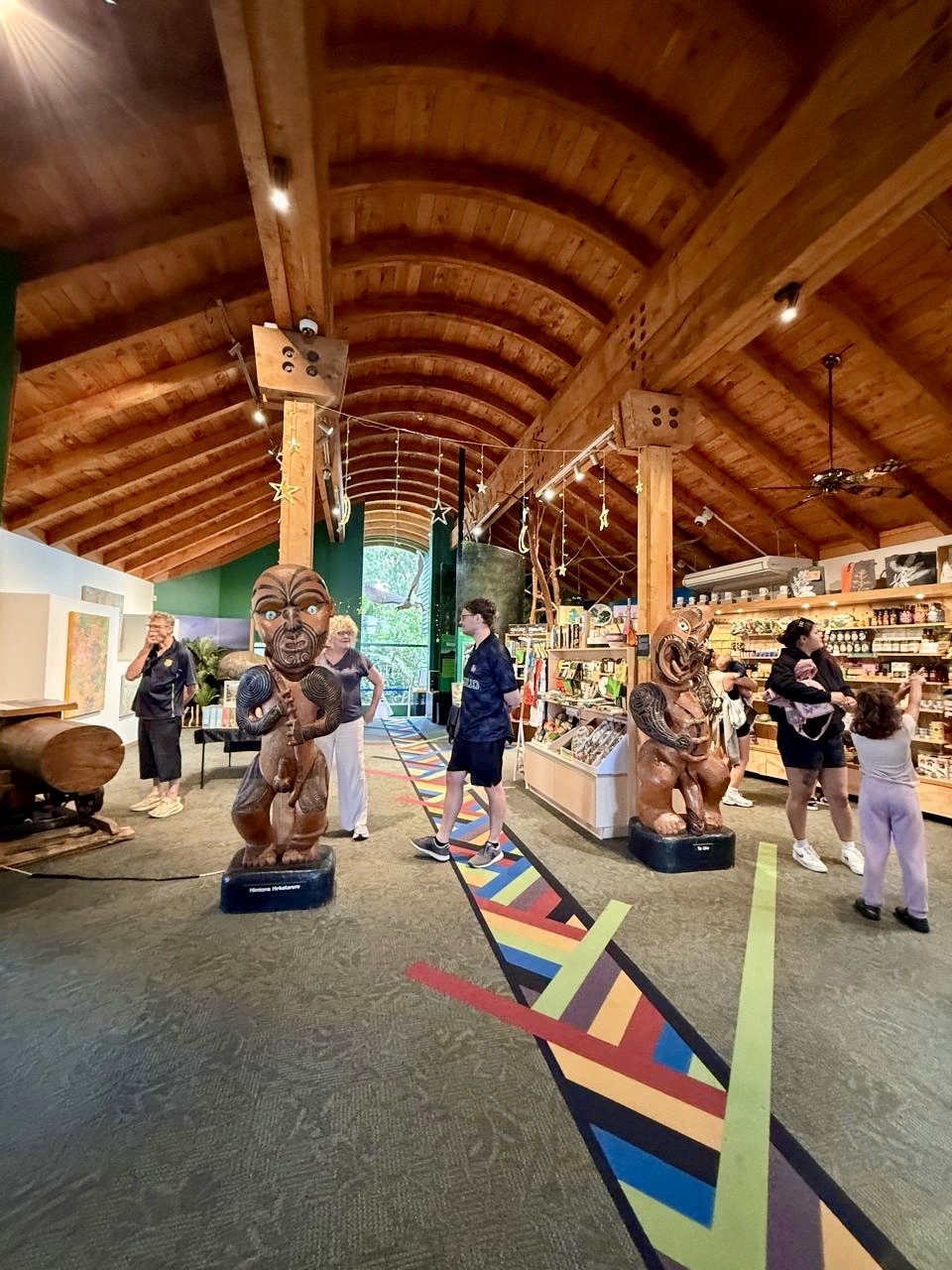 The gift shop inside Arataki Visitor Centre in Auckland