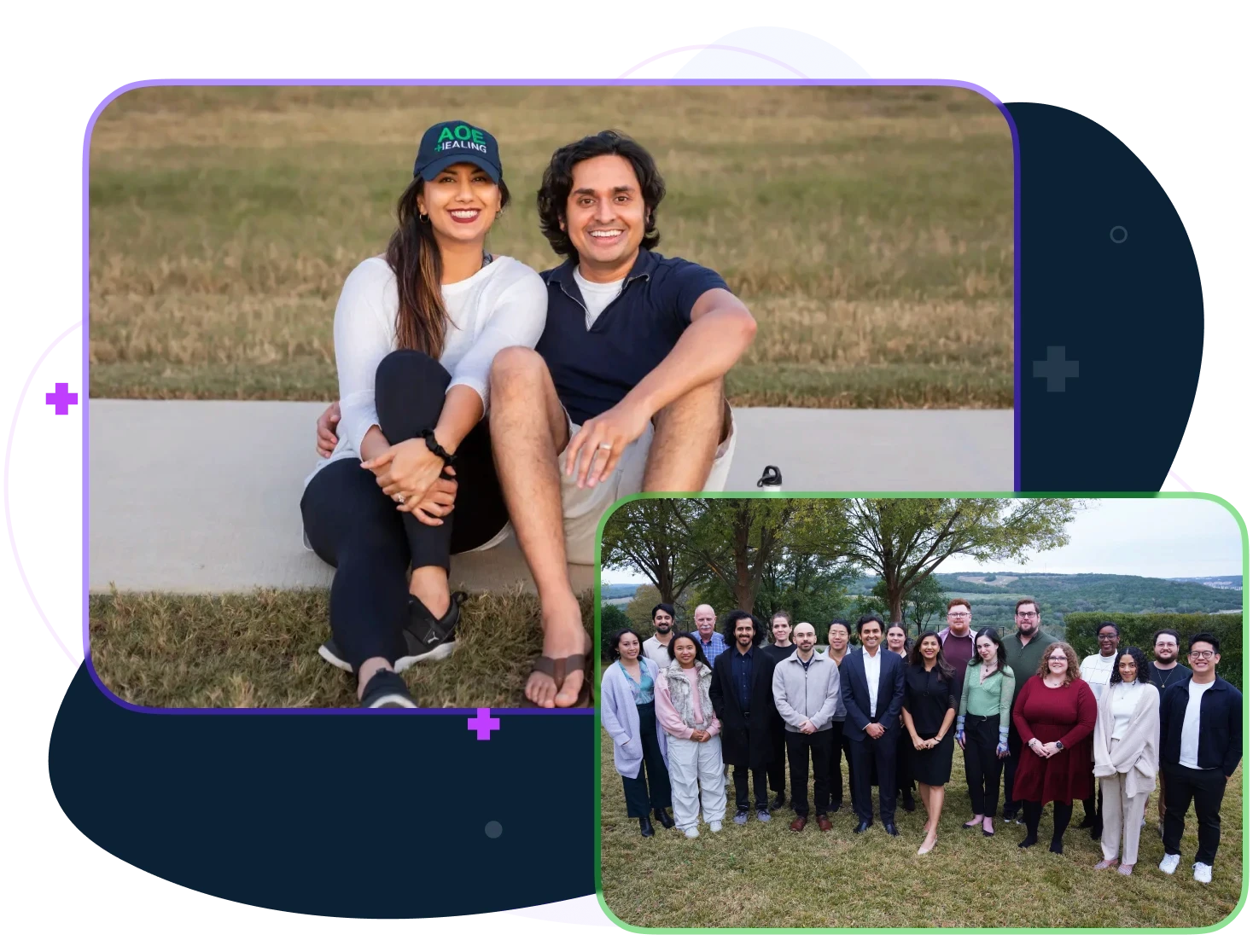 Dr K and Kruti Kanojia and the team photo