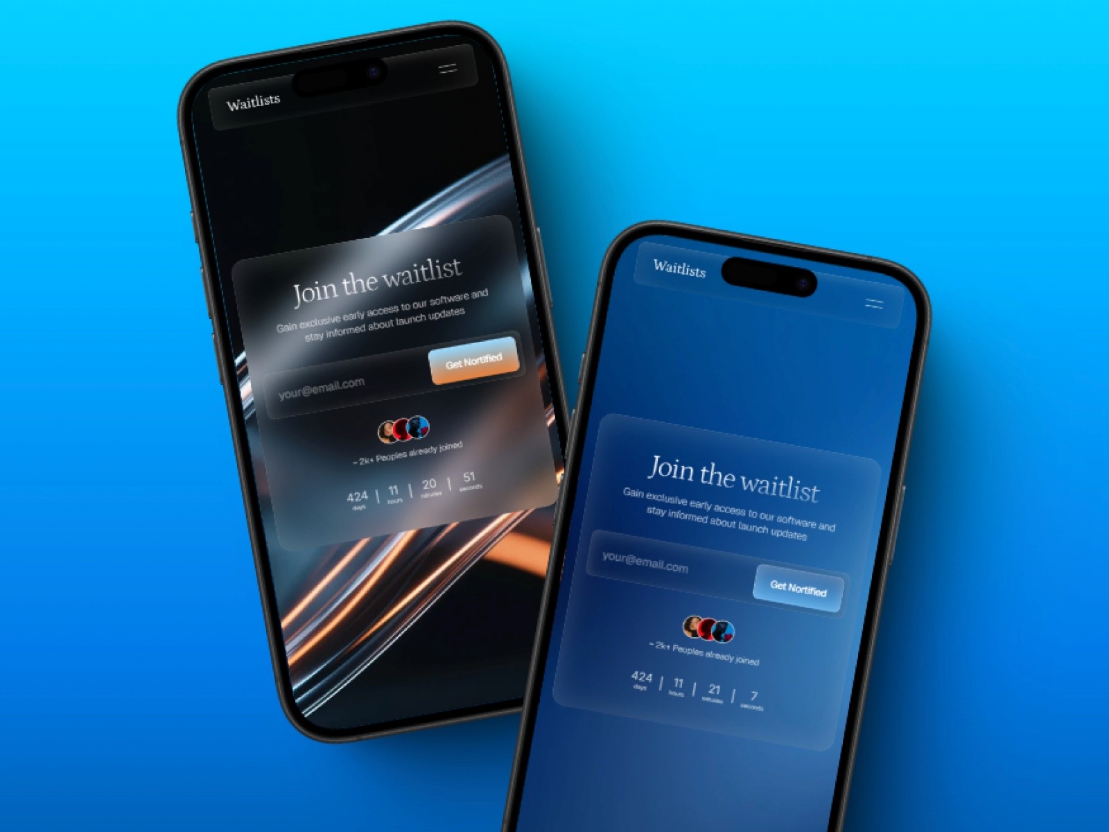 Waitlists — 专业动效个人品牌网站设计灵感