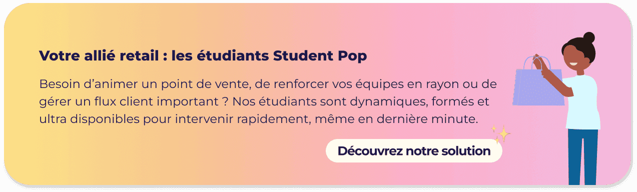 Solution étudiant point de vente