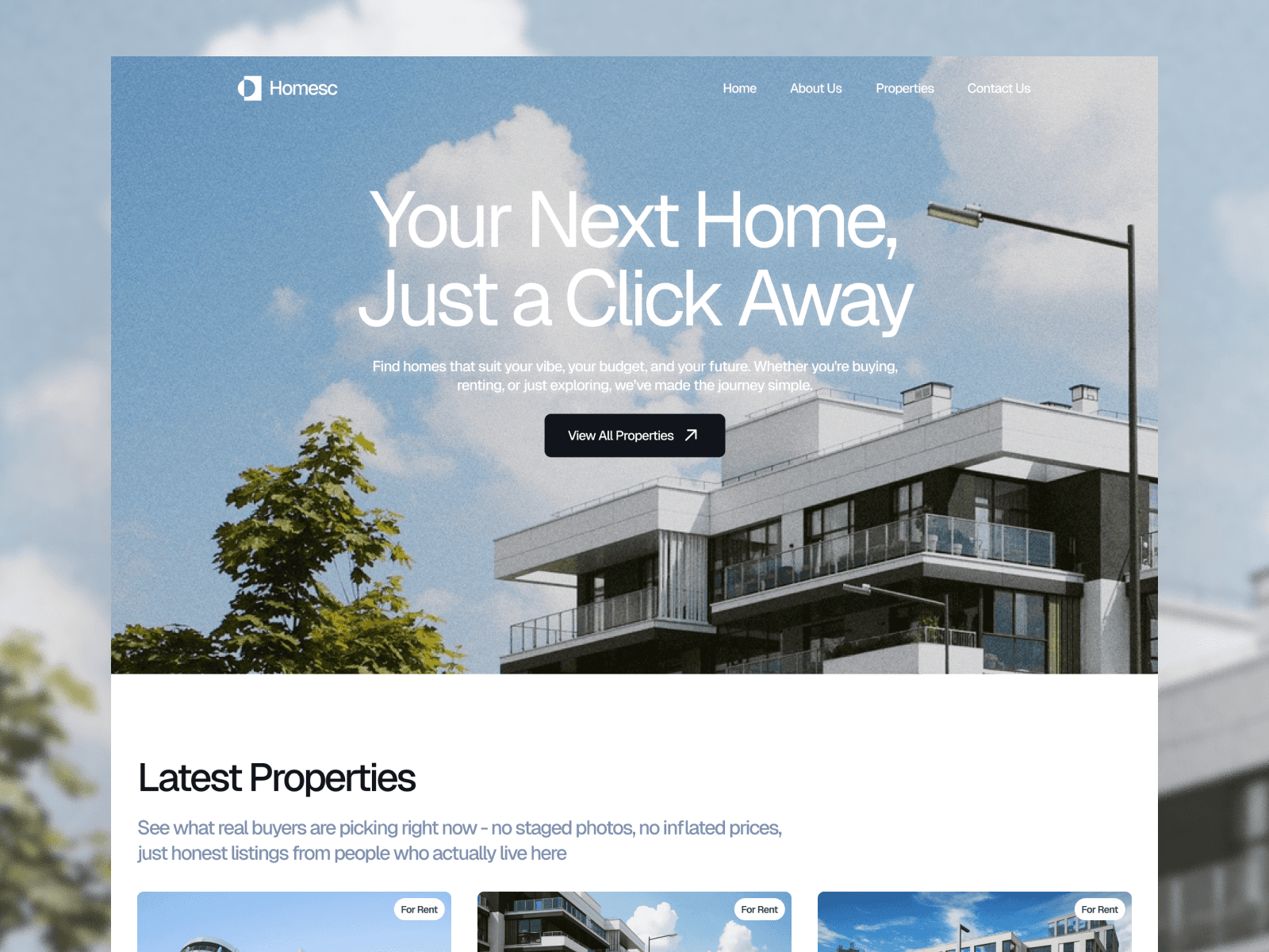 Property listing website with cms support