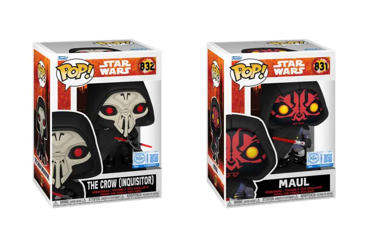 The Crow and Maul exclusive Funko Pop! figures from Maul-Shadow Lord.