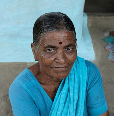 Portrait of a smiling elderly woman