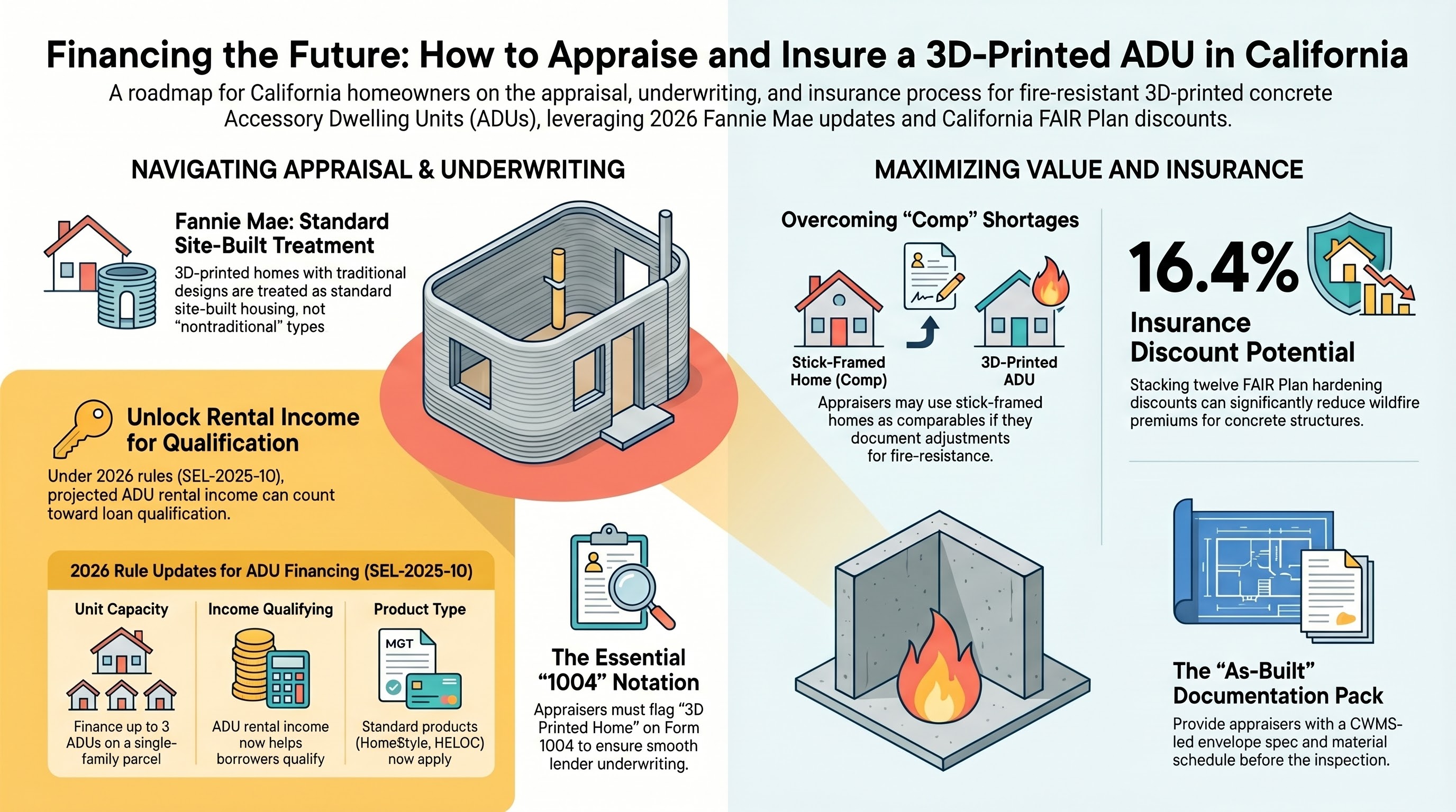Builtech Construction Group - How to Appraise and Insure a 3D-Printed ADU in California
