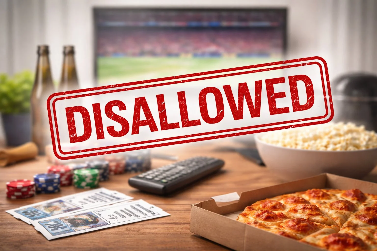 Faded sports or entertainment venue used to represent expenses that are not allowed or deductible.