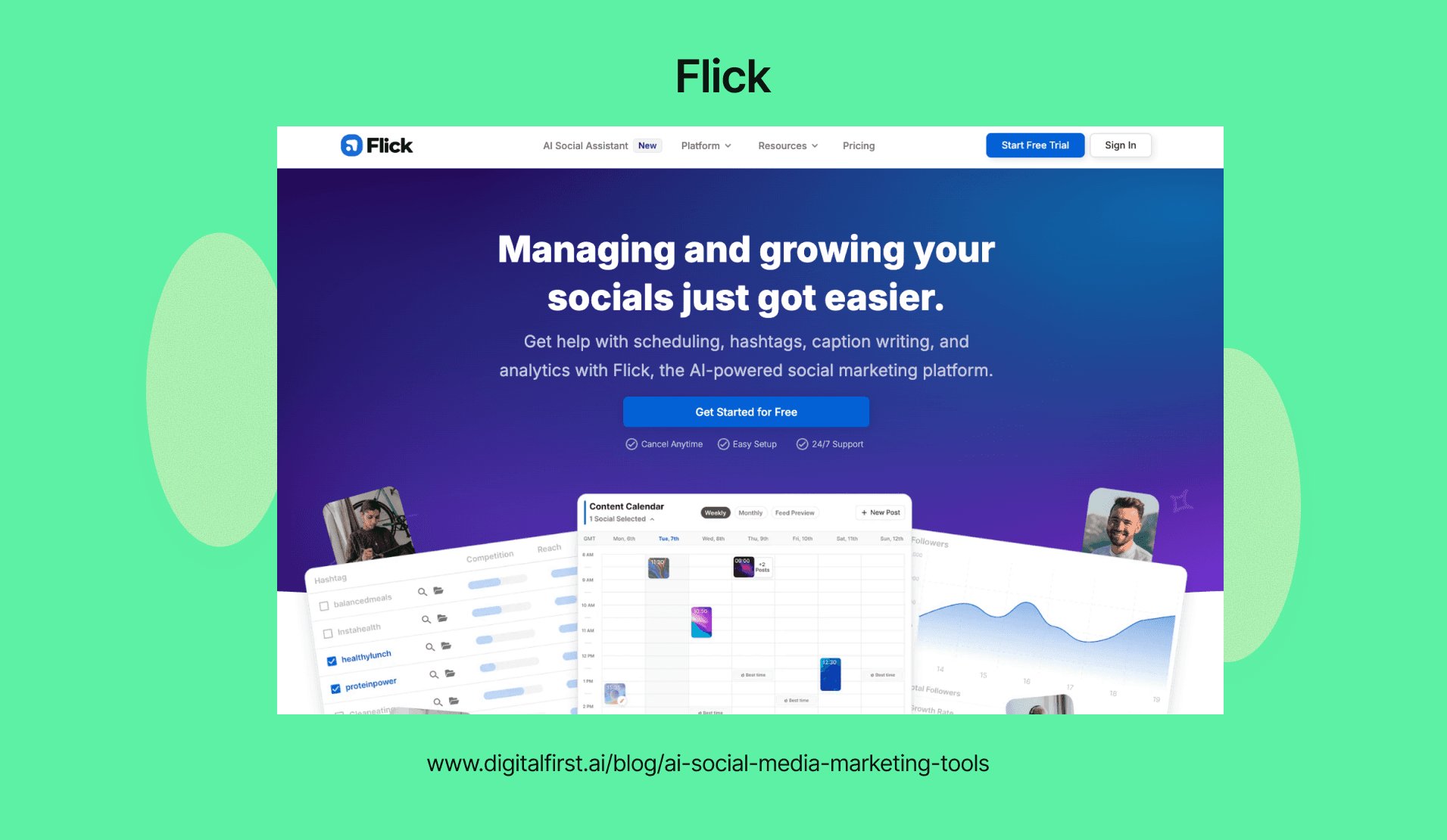 Flick – Best AI Copilot for Instagram & TikTok Marketing