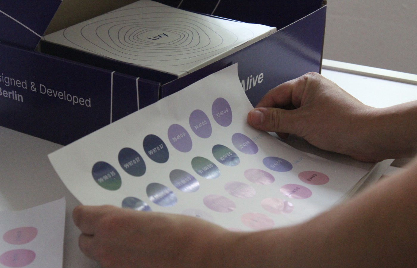 Riding a bicycle with V sign