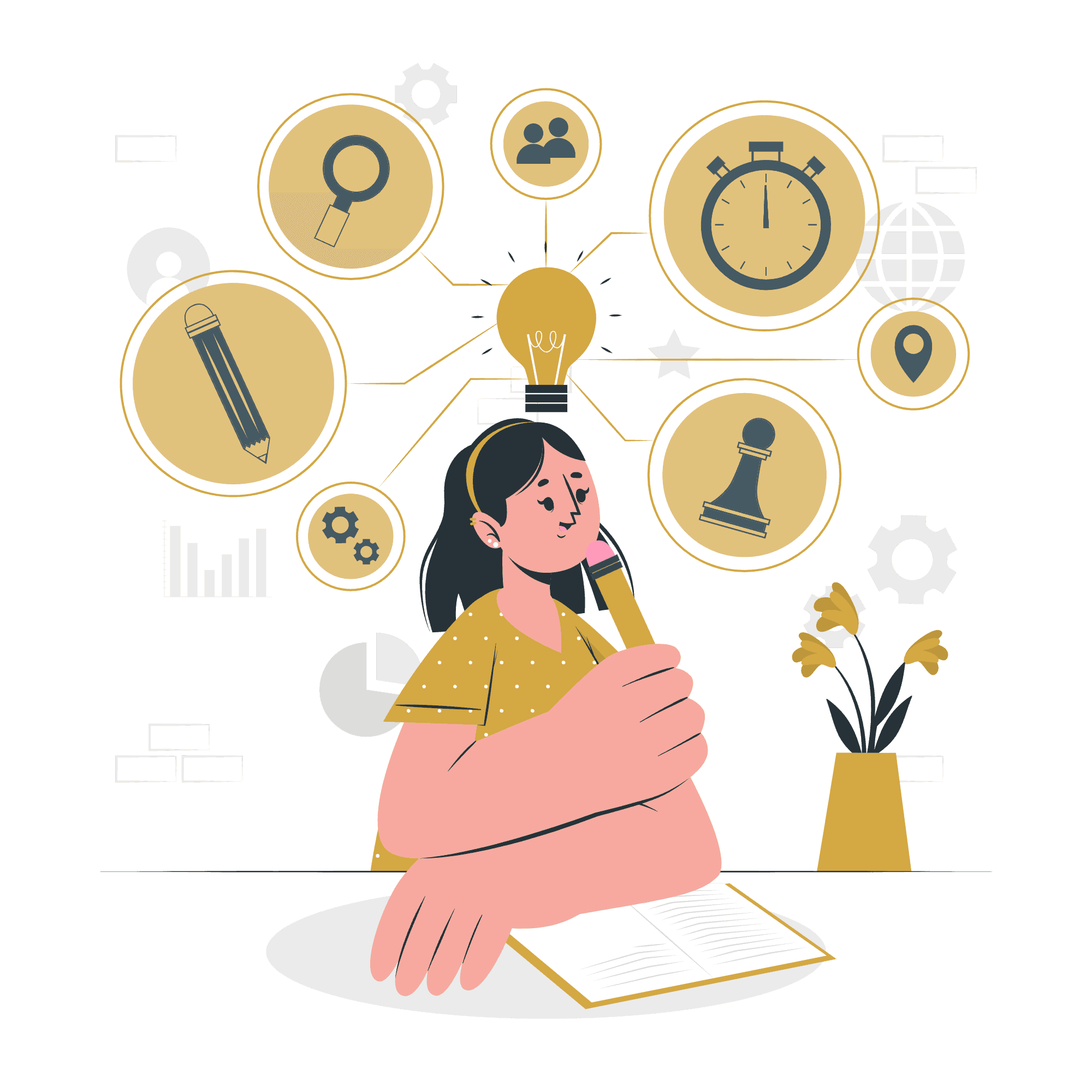 A woman with a lot on her mind