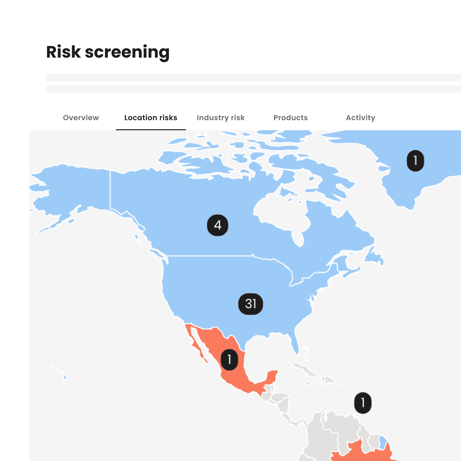 Screening companies located in deforestation risk free