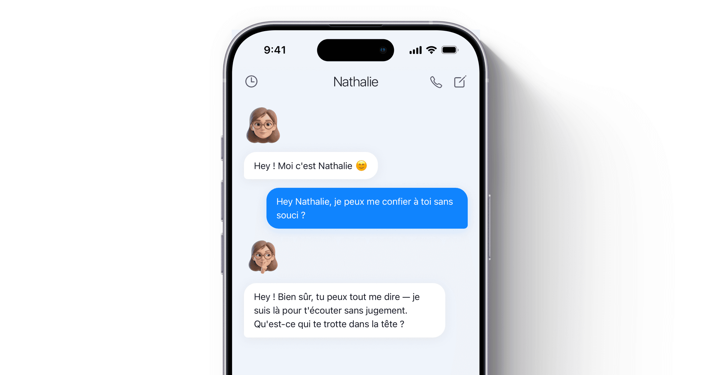 Conversation avec Nathalie sur PsychIA