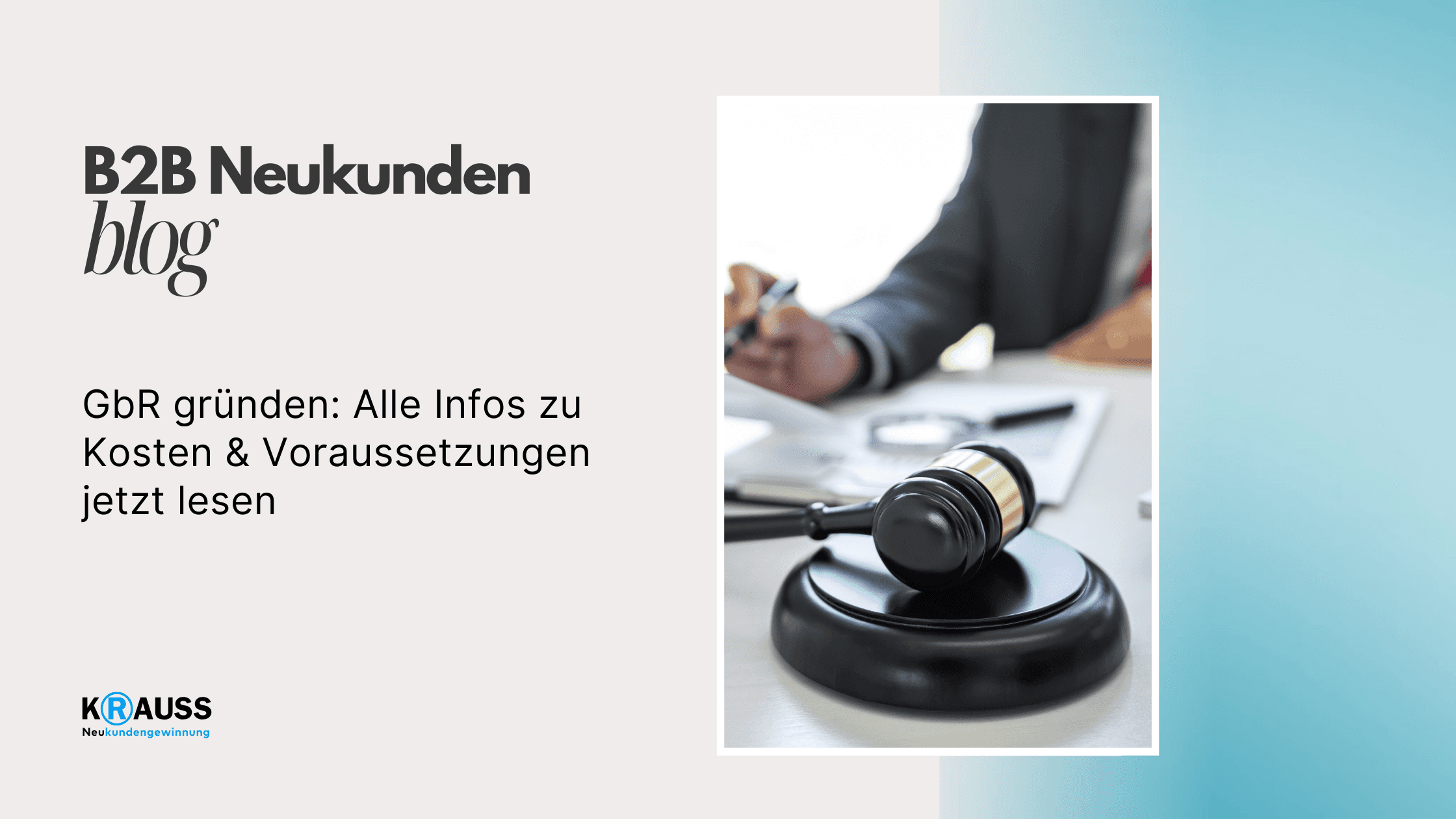 GbR gründen: Alle Infos zu Kosten & Voraussetzungen jetzt lesen