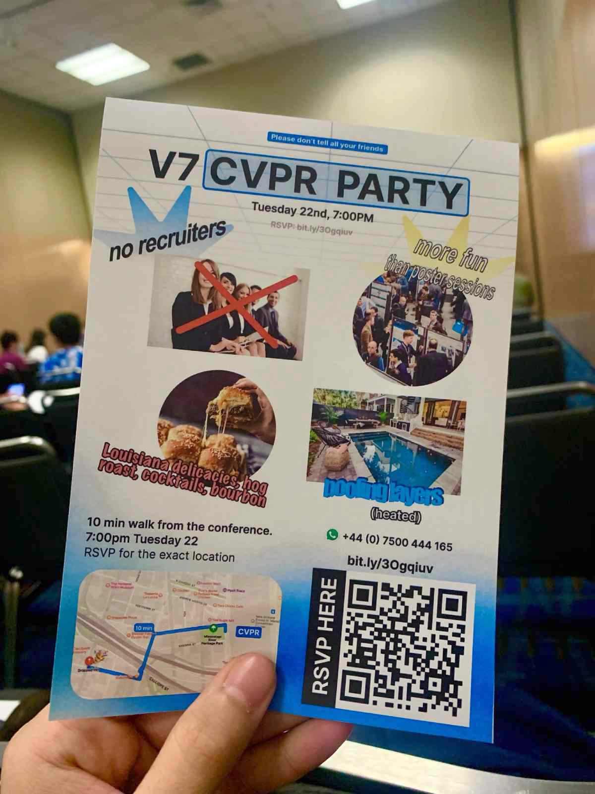 V7 party invitation at CVPR 2022