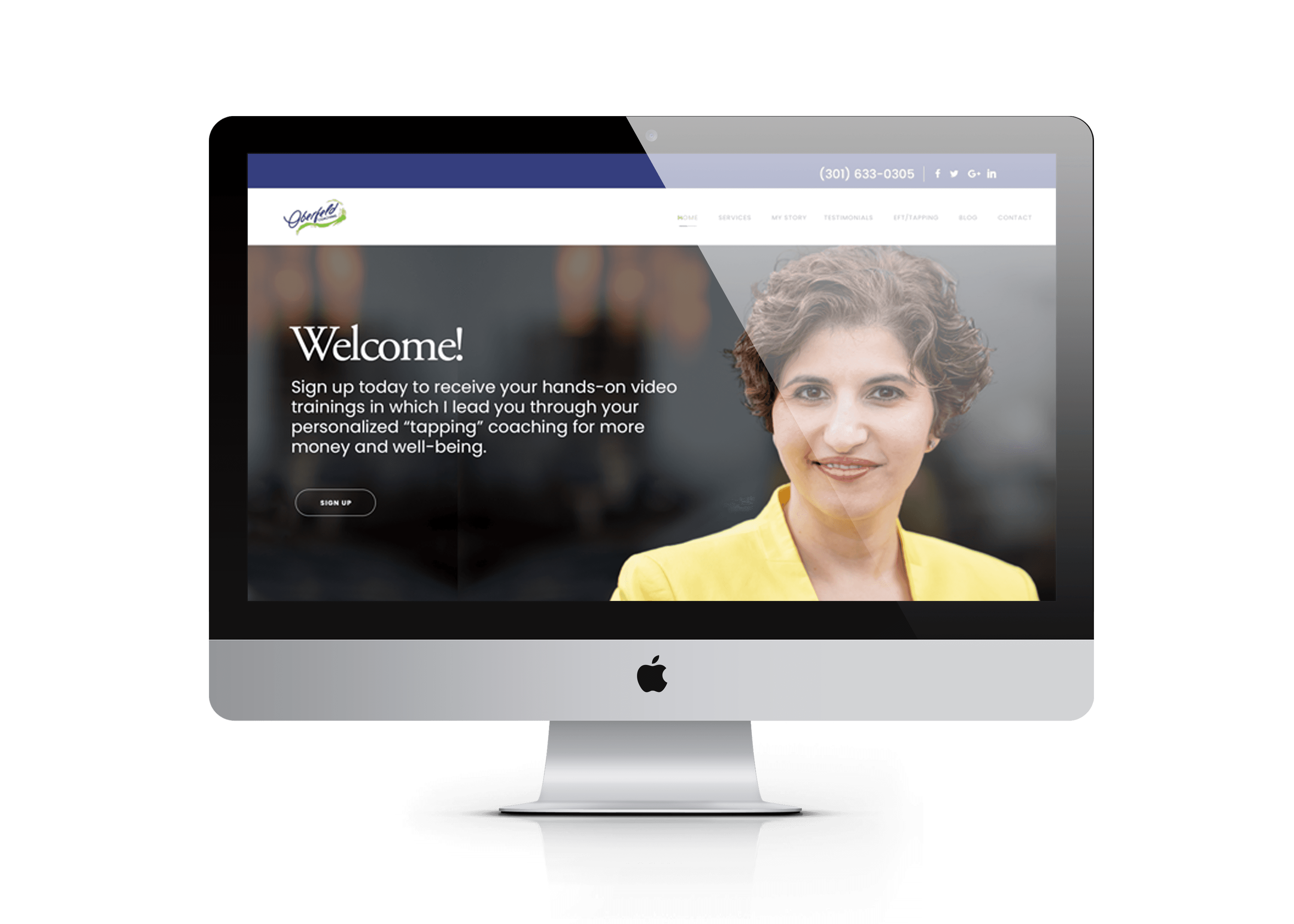 Oberfeld Coaching Website Mockup