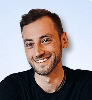 A portrait of a young man smiling