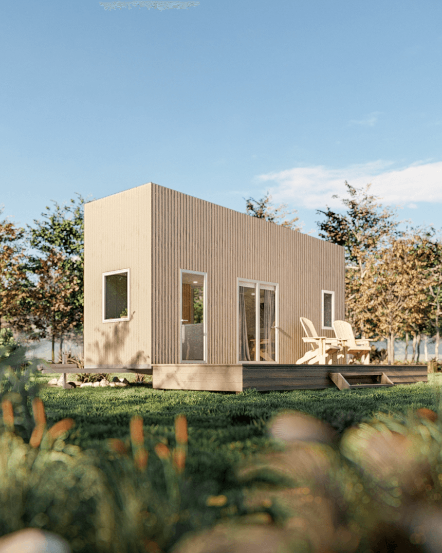 Double Trouble 7m/24ft tiny house exterior